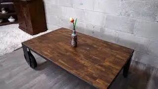 Stylla London - Rustic Industrial Coffee Table made from Rosewood