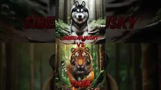 Siberian Husky vs Tiger (Black Panther, Jaguar, Puma,.....)