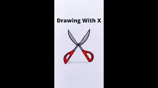 Drawing || Drawing Picture with W || How to Draw #shorts