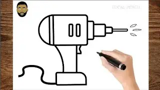 How To Draw A Power Drill