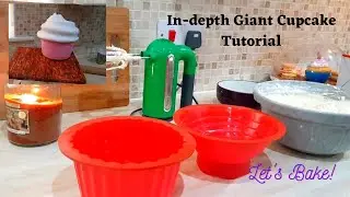 How To Make A Giant Cupcake From Start To Finish #1 How To Bake Cupcake In Silicone Mould