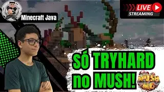 🔥 BEDWARS INSANO! S&oacute; TRYHARD 😱 | Minecraft Java AO VIVO (Mush)