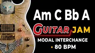Am C Bb A Backing Track | 80 BPM | A Minor Jam Track | Pop Rock Guitar Practice