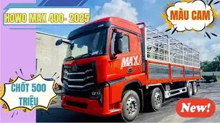 Модель грузовика Howo Max 400 л.с. с новым стандартным тентом, самый популярный оранжевый цвет 20...