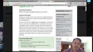Grade 6 Digital Citizenship Lesson 1 Overview