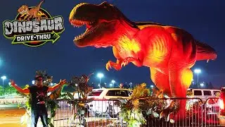 Robot DINOSAURS! - Dinosaur Drive-Thru - Chicago 2021! + Behind the Scenes