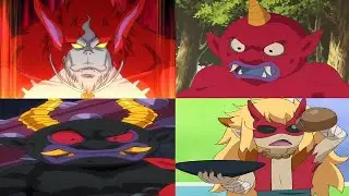 妖怪ウォッチぷにぷにでレッドJ 赤鬼 黒鬼 酒呑童子と対決する動画