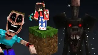 ZERANDO O MINECRAFT EM APENAS 1 BLOCO COM TODOS OS MODS DE TERROR!