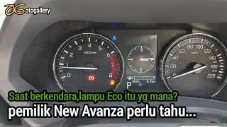 Cara mengetahui indikator lampu ECO OFF / ON Avanza type G 2024