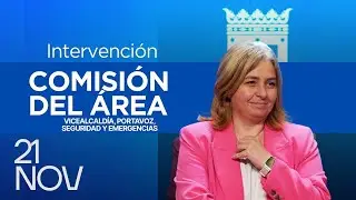 Sesión Presupuestos del Área de Gobierno de Vicealcaldía, Portavoz, Seguridad y Emergencias