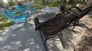 B BAIJIAWEI Outdoor Wicker Rocking Chair All Weather Wicker Rocker Chair with Cushions Review