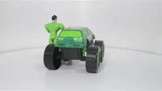 CONJUNTO SUPER VIGILANTE VERDE COM CARRO + BONECO MIELLE BRINQUEDOS