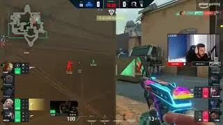 Shroud and tarik react to C9 Leaf pistol ace against TL