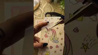 Unicorn 🦄 #asmr #journaling #bulletjournal #scrapbook #scrapbooking #dayinmylife #aesthetic #bujo