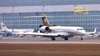 Bombardier Global 7500 from Reliance Industries VT-ASR arrival at Munich Airport #msc2025 #siko25