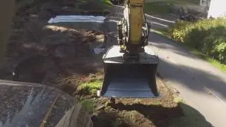 Newholland 135. Parkkialueen laajennus.