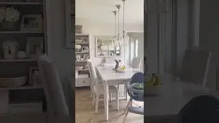 Elegant dining area in a neutral new build #newbuildhome #kitchendecor