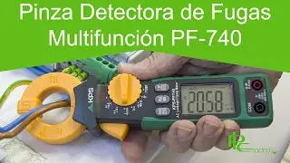 Cómo medir fugas de corriente con la Pinza detectora de fugas  multifunción PF-740.