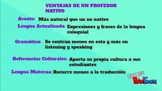 Profesor nativo o no nativo