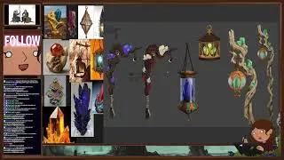 Rendering a new Druid staff design - Concept art for Druwides
