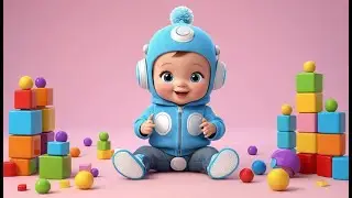 Colorful Robot Building Fun | Creative Learning Nursery Rhyme for Kids | Baby Learning Song