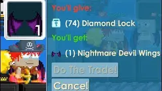 Growtopia - Buying NIGHTMARE DEVIL WINGS (MY DREAM ITEM)