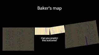 Baker's map: order and disorder. #chaos #maths #nannou