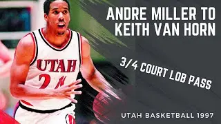Keith Van Horn Basketball - Lob pass from Andre Miller 1996