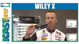 Wiley X Enzo, Twisted Matte Black Hickory Sunglass & Emerald Mirror Lenses | ICAST 2017
