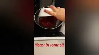 Beetroot spread.