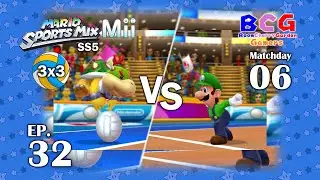 Mario Sports Mix 3x3 Volleyball SS5 EP 32 Matchday 06 Bowser Jr. VS Luigi