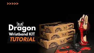 Leather Dragon Wristband DIY KIT and Pattern