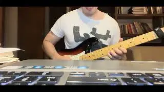 Quick funky fusion guitar improv. #electricguitar #guitarist #fender #stratocaster #groove #jazz 