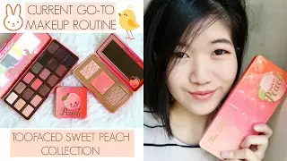 MY CURRENT GO-TO KOREAN MAKEUP ROUTINE 💕🍑  TooFaced Sweet Peach Collection | Singapore