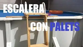 🛠⛏🔨 ESCALERA DE PISCINA 🤽‍♂️ con MADERA DE PALET 🔨⛏🛠  Brico FÁCIL.