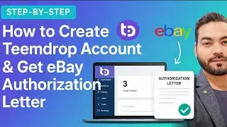 How to Create Teemdrop Account & Get eBay Authorization Letter | eBay Dropshipping 2025