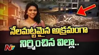 Illegal Villas Demolished In Mallampet | Ntv