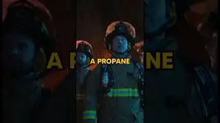 Fire Fighters get called to a burning cabin in the woods