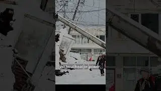 Мощное землетрясение в разгар зимы &mdash; пожары, цунами и снежные бури.