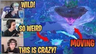Streamers React to Loot Lake's Cube Island MOVING! - Fortnite Best and Funny Moments