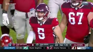 AAF - Shakir Soto hit on Logan Woodside