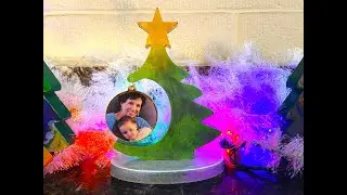 Spruce up Your Holidays with a Resin Christmas Tree and Ornament #onedaysaving