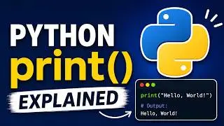 Python print() Made Simple | Learn Python Step by Step