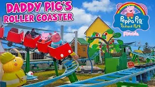 Ride Daddy Pig’s Roller Coaster at Peppa Pig Theme Park Florida (Jan 2025) [4K]