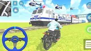 🤩Indian theft auto simulator Franklin Purchase New police Train  video 🎮