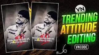 Instagram Trending Attitude Video Editing | Vn Code Reels Editing | Dialogue Attitude Reels Editing