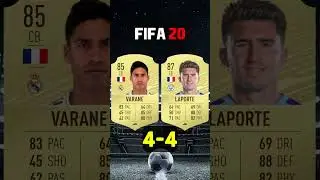 Raphael Varane VS Aymeric Laporte Fifa Comparison | #fifa18 #fifa23 #eafc24 #football #shorts #fifa