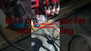 Milwaukee m18 air compressor for Auto Detailing!!! Super quiet!