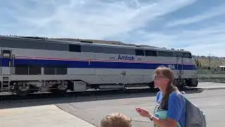 Amtrak California Zephyr pulling into Helper station
