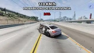 AUDI contra un Bolardo en ↗️ - BeamNG Drive